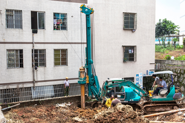 山河智能田園金剛系列旋挖鉆機基礎施工顯本領