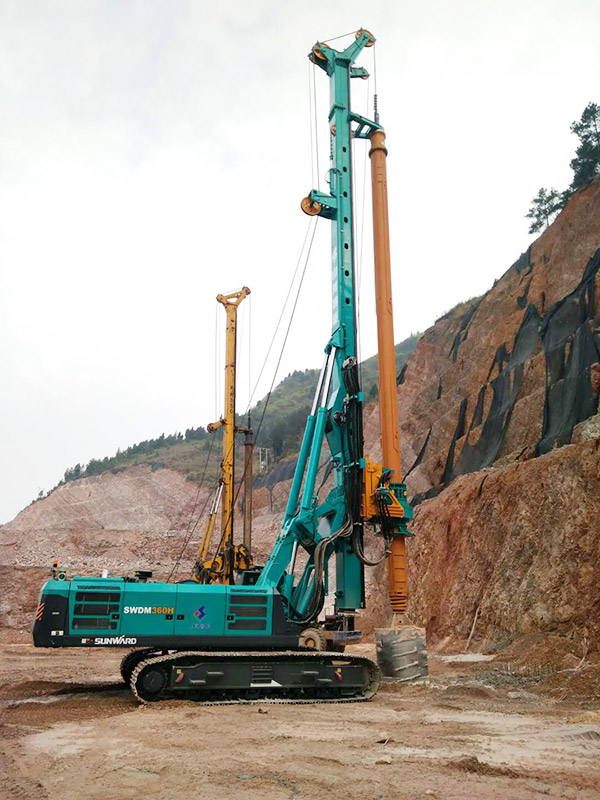 效率高出兩倍！山河智能SWDM360旋挖鉆名動(dòng)貴陽(yáng)