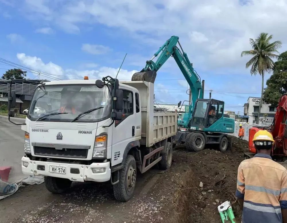 “山河綠”邁向南太平洋島，山河智能輪挖助力斐濟基礎設施建設