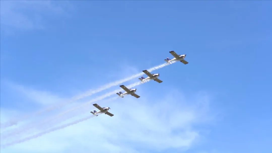 空中開花、大坡度盤旋、俯沖躍升……看山河飛行表演隊炫技2022湖南航展動態展