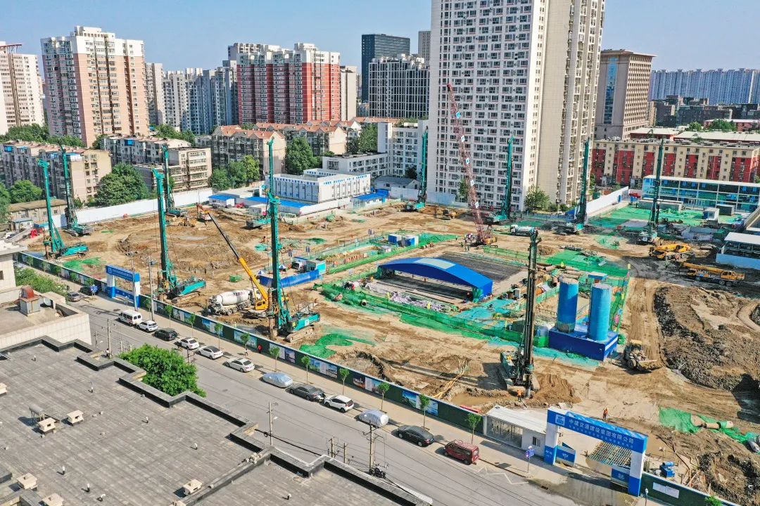 閃耀首都！山河智能旋挖鉆機集群助力民生工程
