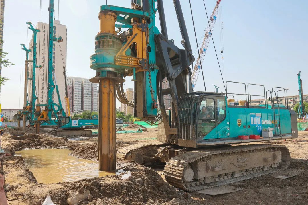 閃耀首都！山河智能旋挖鉆機集群助力民生工程