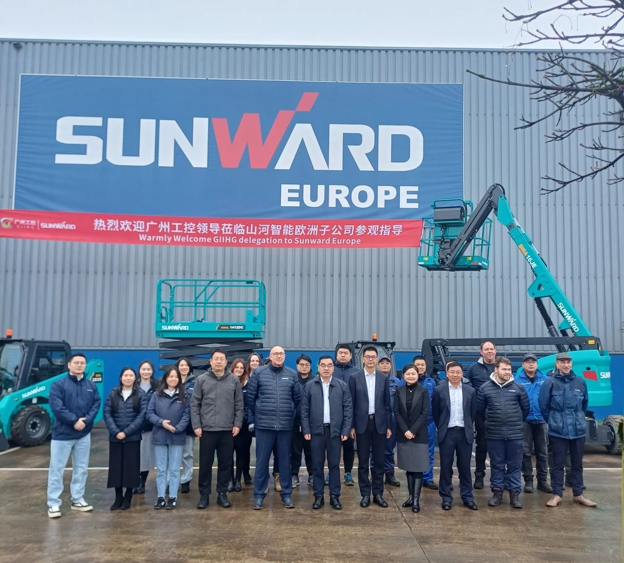 廣州工控集團(tuán)總經(jīng)理王福鑄率隊考察山河智能歐洲子公司