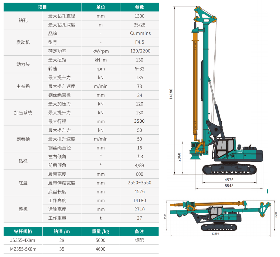 小型多功能旋挖鉆機(jī)