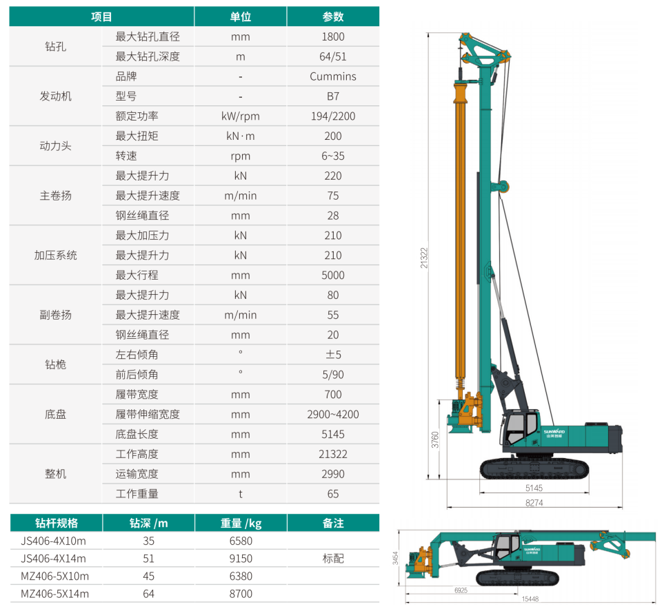 中型多功能旋挖鉆機(jī)