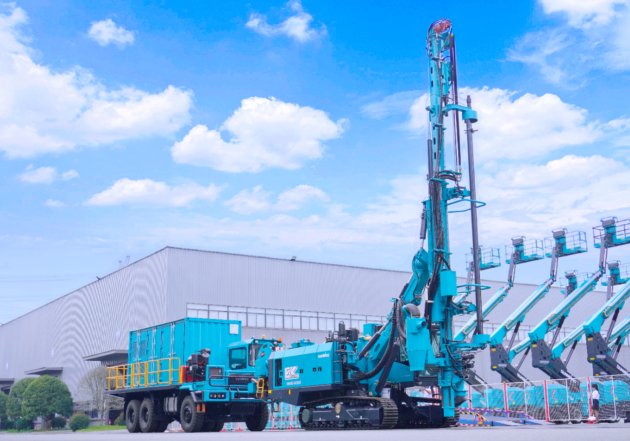 山河智能SWDE165EB電動潛孔鉆機重磅下線，開啟綠色鉆爆新時代